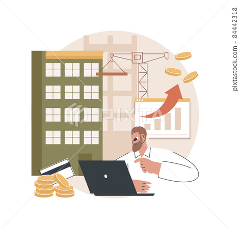 Building investment abstract concept vector illustration. Building investment abstract concept vector illustration. 84442318