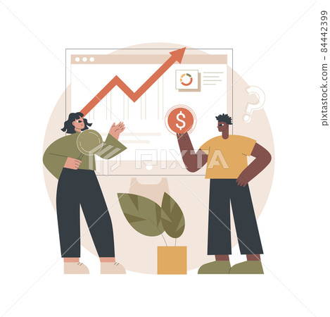 Financial adviser abstract concept vector illustration. Financial adviser abstract concept vector illustration. 84442399