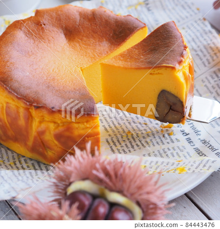 秋日甜食南瓜芝士蛋糕 秋日甜食南瓜芝士蛋糕 84443476