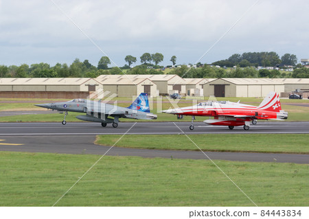 Swiss Air Force F-5E Tiger II formation takeoff 84443834