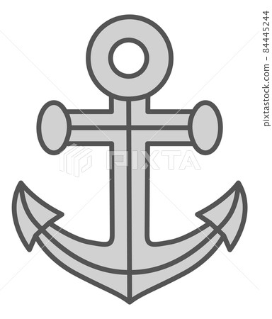 Anchor icon. Nautical metal device for marine ship 84445244
