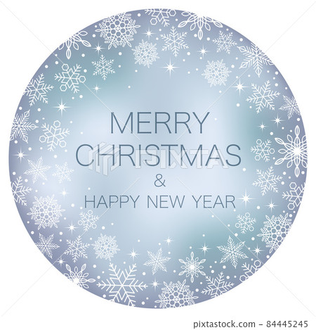 Christmas vector circular background illustration 84445245