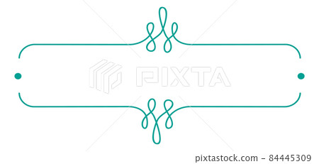 Cute doodle frame. Title box in modern hand drawn style 84445309