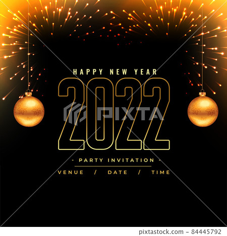 2022 new year season holiday greeting design 84445792