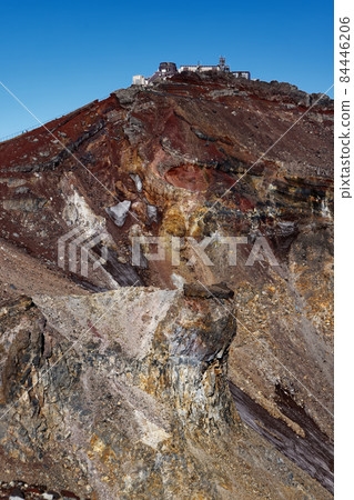 夏天的富士山火山口和劍峰 夏天的富士山火山口和劍峰 84446206