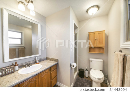 Bathroom interior with a traditional craftsman design Bathroom interior with a traditional craftsman design 84448994
