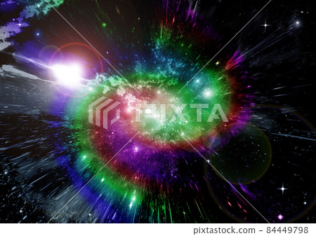 galaxy in a free space. 3D rendering galaxy in a free space. 3D rendering 84449798