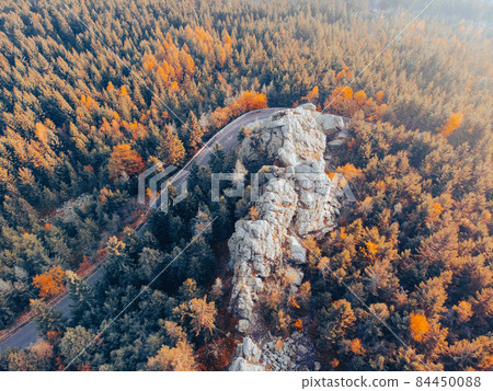 Rock formation in morning sunset from above Rock formation in morning sunset from above 84450088
