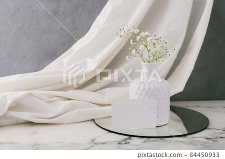ceramic vase with flowers table. High quality photo ceramic vase with flowers table. High quality photo 84450933