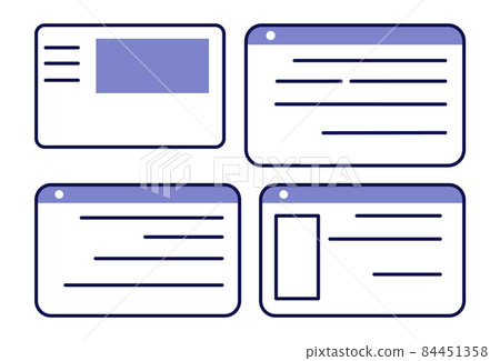 Data frame set. Different views of information. Dashboard icon Data frame set. Different views of information. Dashboard icon 84451358