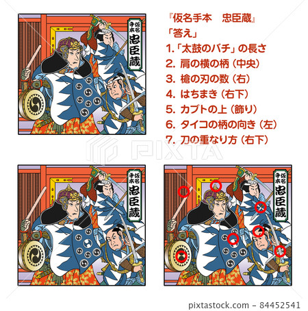 Tadaomizo, Kabuki, Spot the Difference, Color 84452541