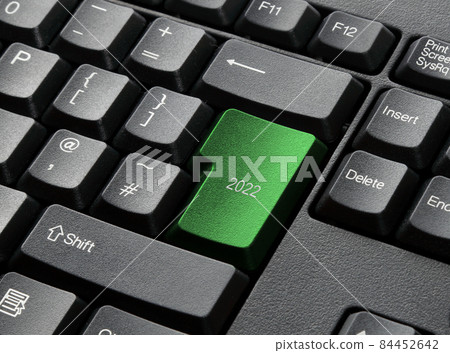 A Black Keyboard With 2022 Key A Black Keyboard With 2022 Key 84452642