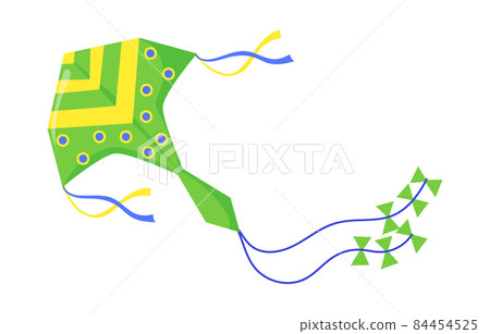 Plane kite. Entertainment play for baby kids, vector illustration Plane kite. Entertainment play for baby kids, vector illustration 84454525