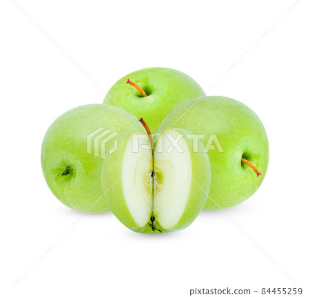 Fresh green apple isolated on white background Fresh green apple isolated on white background 84455259