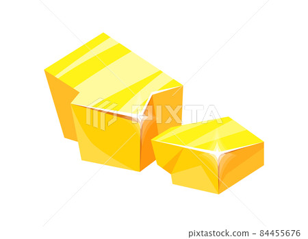 Goldmine gem. Gold mine nuggets, ounce currency, pile treasure, cartoon vector icon Goldmine gem. Gold mine nuggets, ounce currency, pile treasure, cartoon vector icon 84455676