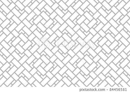 The geometric pattern with lines. Seamless vector background. White and gray texture. Graphic modern pattern. Simple lattice graphic design. 84456581