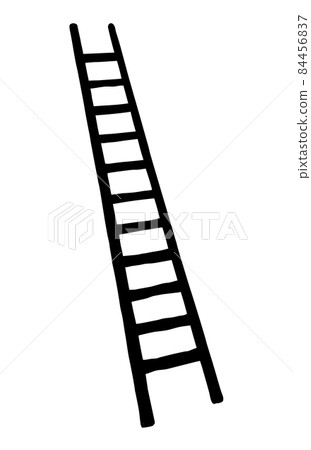 Vector drawing of high ladder 84456837
