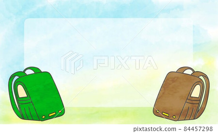 School bag and background of sunny day green and brown School bag and background of sunny day green and brown 84457298
