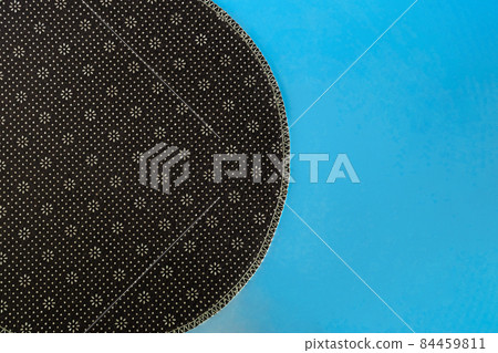 Top view of cotton placemat on white background. 84459811