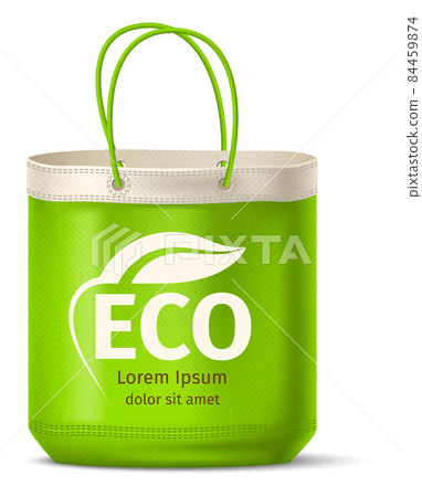 Eco cotton bag mockup. Reusable grocery shopping handbag Eco cotton bag mockup. Reusable grocery shopping handbag 84459874