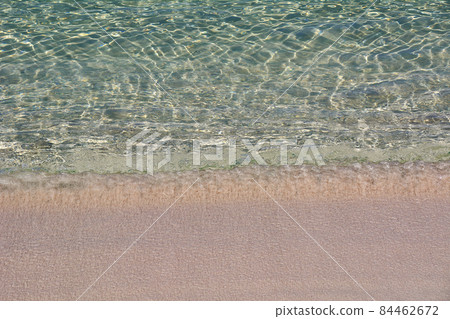 Turquoise water beach shore. Mediterranean sea Turquoise water beach shore. Mediterranean sea 84462672