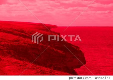 Mystical seaside with rocks. 84463165