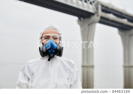 Woman in Hazmat Suit 84463189