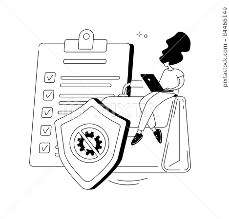 Business continuity and disaster recovery abstract concept vector illustration. 84466149