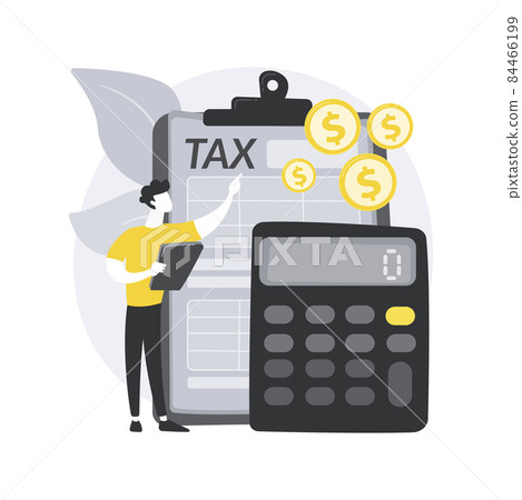 Net income calculating abstract concept vector...-插圖素材 [84466199] - PIXTA圖庫