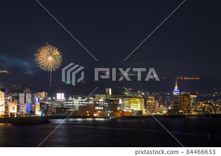 別府夜景和煙花 別府夜景和煙花 84466633