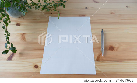 Blank paper and pen Blank paper and pen 84467663