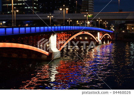 隅田川夜景,吾妻橋亮燈 隅田川夜景,吾妻橋亮燈 84468026