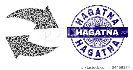 Distress Hagatna Seal and Geometric Exchange Arrows Mosaic Distress Hagatna Seal and Geometric Exchange Arrows Mosaic 84469374