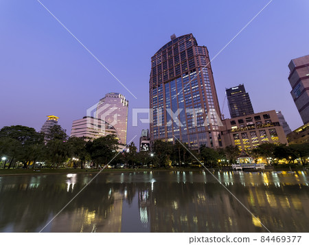 Bangkok, Thailand [Benchasiri Park] Night view / Benchasiri Park, Bangkok 84469377