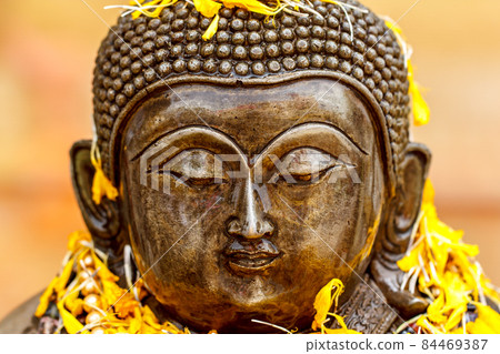 Buddha statue from temple in Thailand 84469387