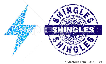 Grunge Shingles Seal and Geometric Electric Strike Mosaic Grunge Shingles Seal and Geometric Electric Strike Mosaic 84469399