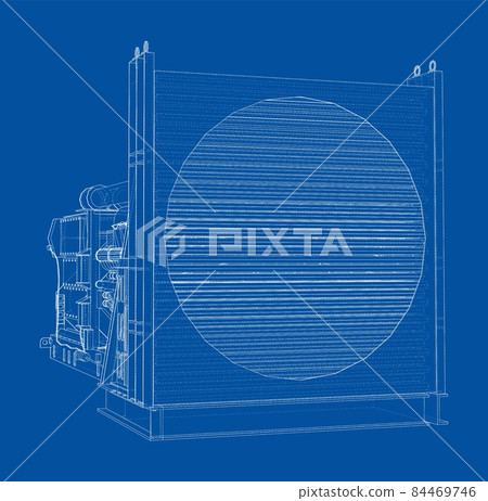 Large industrial diesel generator 84469746
