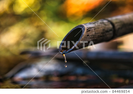 水從竹筒落到盆裡 水從竹筒落到盆裡 84469854