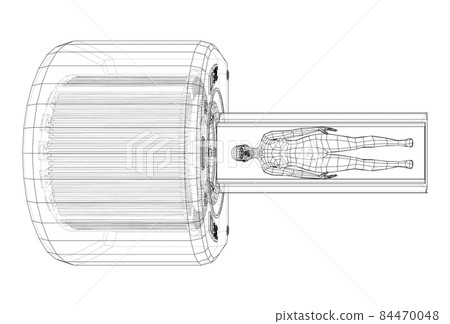 Female Patient Lying on a CT or MRI Scan Female Patient Lying on a CT or MRI Scan 84470048