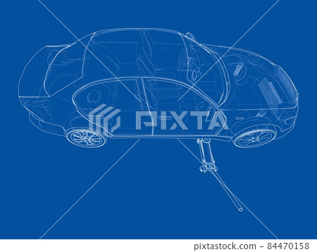 Concept car with Floor Car Jack 84470158