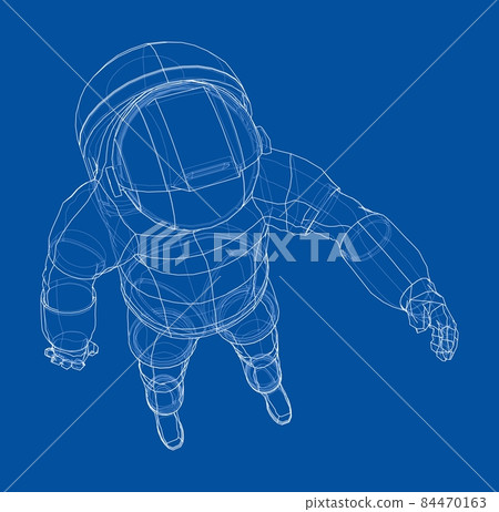 Astronaut concept. 3d illustration Astronaut concept. 3d illustration 84470163