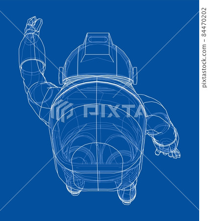 Astronaut concept. 3d illustration Astronaut concept. 3d illustration 84470202