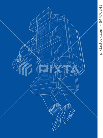 Astronaut concept. 3d illustration 84470243