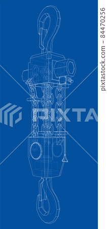 Pneumatic Wire Rope Winch concept outline Pneumatic Wire Rope Winch concept outline 84470256