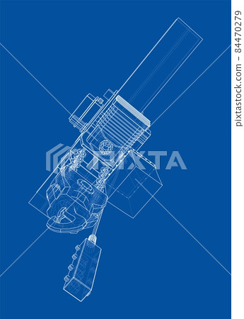 Winch or lifting machine concept outline 84470279