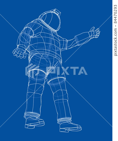 Astronaut concept. 3d illustration 84470293