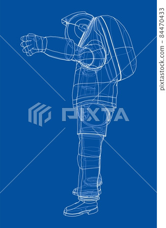 Astronaut concept. 3d illustration 84470433