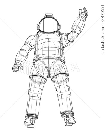 Astronaut concept. 3d illustration 84470551