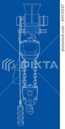 Winch or lifting machine concept outline 84470587