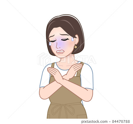 A woman wearing an apron - Stock Illustration [84470788] - PIXTA